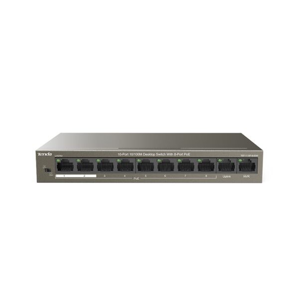 Tenda TEF1109P-8-63W – Switch PoE 9 Cổng 10/100Mbps với 8 Cổng PoE