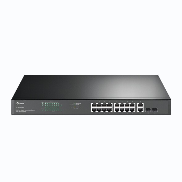 TL-SG1218MP Bộ chuyển mạch Gigabit Rackmount 18 cổng với 16 PoE+